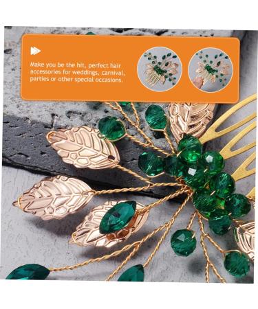 FRCOLOR Bridal Crystal Hair Comb Wedding Hair Accessories Crystal Flower Hair Comb Bridal Accessories Hair Accessories Tiara Wedding Hair Comb Wedding Bridal Hair Comb Wedding Hair Comb Set of 2 - Buy Online on GoSupps.com