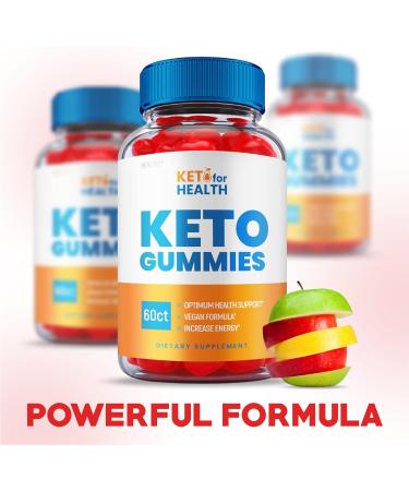 Keto for Health Gummies - Official Vegan Formula with ACV and Vitamin B12 | Shark Tank Weight Loss Support (60 Gummies) - Buy Online on GoSupps.com