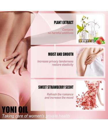 Natural Strawberry Yoni Oil for Women Body Juice Oil 100% Natural Feminine Oil Restores pH Balance and Wetness All Natural Yoni Essential Oil-1 Fl oz/30 ml - Buy Online on GoSupps.com