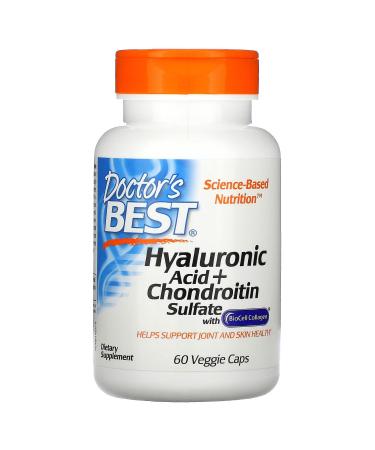 Doctor's Best Hyaluronic Acid + Chondroitin Sulfate 60 Veggie Caps