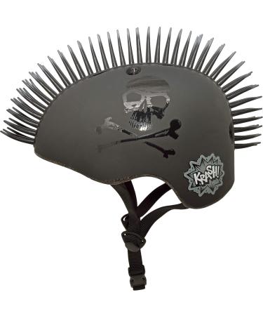 Krash! Youth 8+ Mohawk Helmet - Jolly Roger Black - Buy Online on GoSupps.com