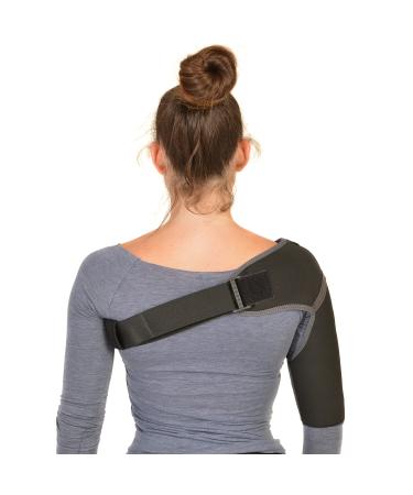 Sports Therapy Shoulder Bandage - Dual-Sided Neoprene Support for Men & Women | Certified Medical Device | Breathable & Comfortable Orthosis - Buy Online on GoSupps.com