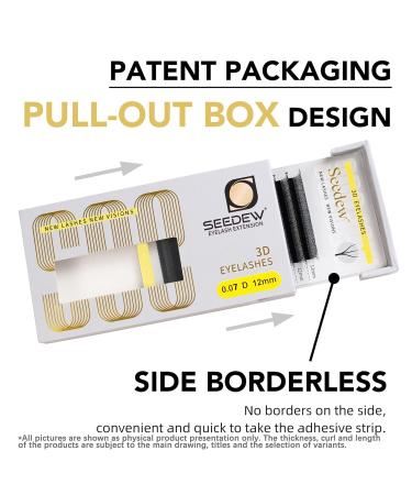 Shop 3D Lash Extensions: 0.07mm D Curl Korean PBT Soft Natural Eyelashes - Perfect for Beginners & Beauty Salons - Buy Online on GoSupps.com