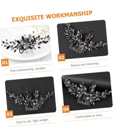 Beaupretty Drill hair comb Wedding Headpiece Bridal Hair Decor Bridal Headpieces for Wedding Bridal Hair Accessories Wedding Hair Accessories claw drill bride plastic European and Comb - Buy Online on GoSupps.com