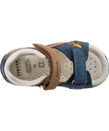 Geox Baby Boy's Sandal Tapuz First Steps - Caramel Navy - Size 3 UK Child - Buy Online on GoSupps.com
