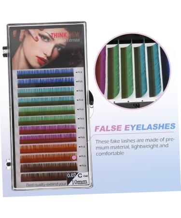 minkissy 1 Box Grafting False Eyelashes Lash Extensions Colored False Eyelash Fake Eyelash Fake Lash Volume False Eyelash Fiber Colored Abundance - Buy Online on GoSupps.com