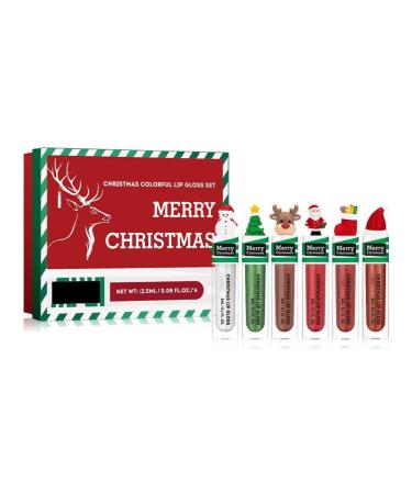 Christmas Lipstick Set, Christmas Lip Makeup Kit, Christmas Lip Gloss Set, Lip Stain Set For Women, Christmas Moisturizing Lip Gloss