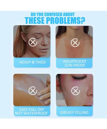 Sunscreen SPF 50 High Protection Sun Cream SPF 50 SPF 50 Face Moisturiser Sunscreen SPF 50 Face & Neck & Body Suncream Factor 50 Light & Non-Greasy Waterproof And Sweatproof - Buy Online on GoSupps.com