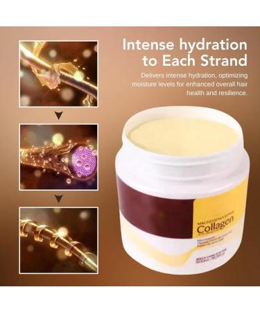 Oveallg Collagen Conditioner Collagen Hair Treatment Deep Repair Collagen Hair Mask Hair Treatment 500ml (3 Bottles) - Buy Online on GoSupps.com