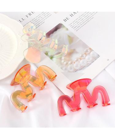 Jayongnee 5Pcs Hair Claw Clips for Women - Large Claw Clips for Thick and Thin Hair, Multi-colored Set - Buy Online on GoSupps.com