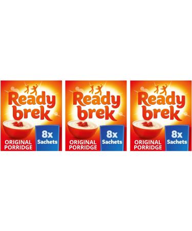 Intrinsic Treats Breakfast Oats Bundle with Ready Brek Original Smooth Porridge Oats Sachets (Pack of 3 - Total of 24 Sachets) - Buy Online on GoSupps.com