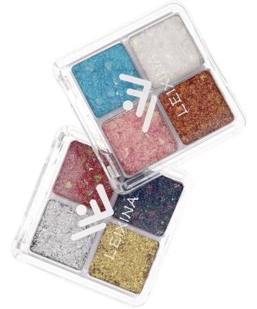 TOVINANNA 6 Pcs Glitter Eye Makeup Decorative Eyeshadow Makeup Glitter for Eyes Makeup Eyeshadow Eyeshadows Assorted Colorx3pcs 6.00X6.00X1.00CMx3pcs - Buy Online on GoSupps.com