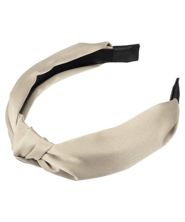 VOCOSTE Silk Knotted Headband for Women - Champagne - 1.2 Inch Wide - Buy Online on GoSupps.com