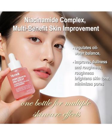 Mtmult Salmon DNA Serum PDRN Salmon DNA with Hydrolyzed Collagen & Niacinamide - Anti-Aging Hydrating Niacinamide Stem Cell Serum for Face 1.01 fl.oz - Buy Online on GoSupps.com