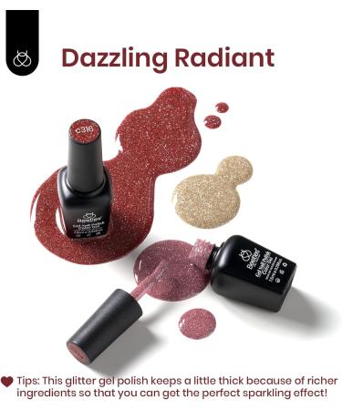 Beetles Reflective Glitter Gel Polish Set - 6 Holographic Colors - Soak Off UV LED - Spring Summer Nail Polish Kit - Buy Online on GoSupps.com