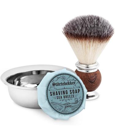 St rtebekker Shaving soap and soap box set Aluminium soap box with shaving soap in different variations Vegan shaving soap handmade in a soap factory - Buy Online on GoSupps.com