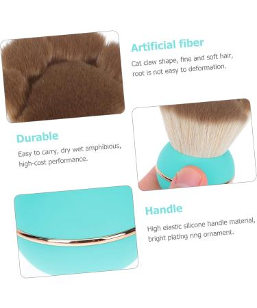 minkissy 1pc Cat Claw Loose Powder Brush Travel Face Blush Brush Makeup Brush Foundation Brush Buffing Face Definer Brush Tapered Brush Blush Brush Makeup Aba Portable Concealer Brush 6.5x4.5cm Green - Buy Online on GoSupps.com