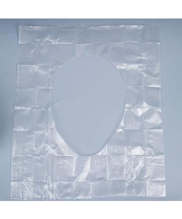 Disposable Toilet Seat Covers Plastic Waterproof Individually Packaged Disposable Toilet Pad for Travel Airplane Essentials Public Bathroom Camping 1pack - Buy Online on GoSupps.com