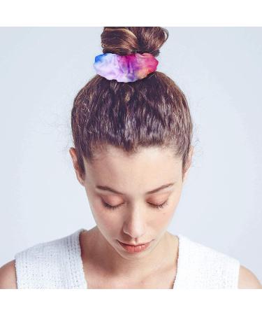 Queenroma 15-Piece White Hair Tie Scrunch Set | Soft Elastic Hair Bands for Curly Hair - Durable Cotton Hair Rings & Bangs Holders - Buy Online on GoSupps.com