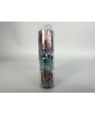 DazSpirit 12 Colors Holographic Glitter Powder - Festival Glitter for Face, Body, Nails - Arts & Crafts Accessory Set - Buy Online on GoSupps.com