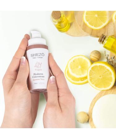  SHEZO High-dose hyaluronic concentrate 30ml Anti-aging serum - Japanese superfruit Yuzu - Hyaluronic serum - Vitamin C - Natural moisturizing treatment for the neck and d collet - Made in Germany - Buy Online on GoSupps.com