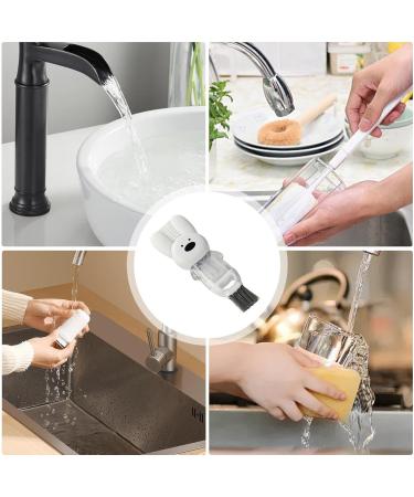 Kumprohu Cup Lid Brush Bottle Brush Cleaner 4-in-1 Cup Lid Crevice Cleaning Brush Set Multifunctional Bottle Cleaning Tools Home Kitchen Cleaning Tools White - Buy Online on GoSupps.com