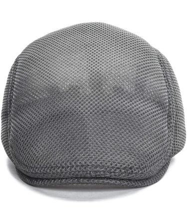 VOBOOM Men's Breathable Mesh Summer Hat Newsboy Beret Ivy Cap - Grey - Buy Online on GoSupps.com