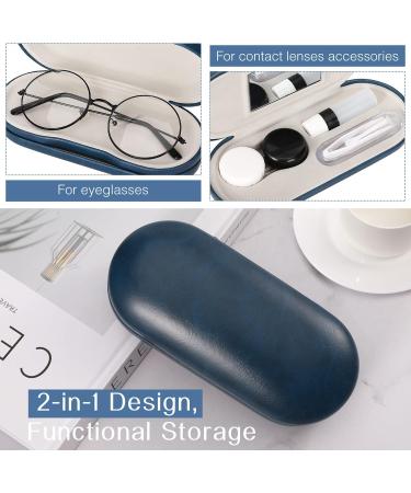 Moko Double-Sided Glasses Case with Mirror | Portable Scratch-Resistant Eyewear Case for Glasses Reading Glasses & Contact Lenses - Buy Online on GoSupps.com
