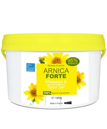 bleu & marine Bretania - 95% Natural Arnica Gel 1000 ml | Quick Pain Relief for Muscle & Joint | Soothes Post Surgical Bruising | Ideal for Stiff Muscles | Avoids Harmful Ingredients 1 kg 1 kg (Pack of 1)