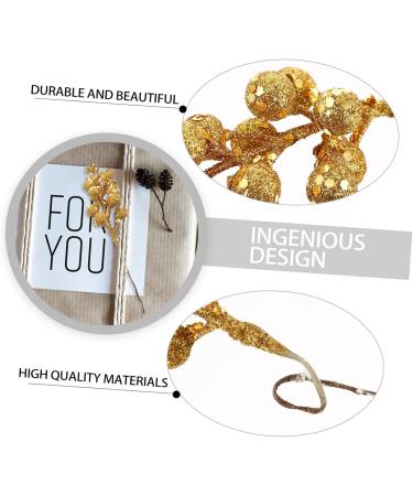 Artibetter Xmas Berry Picks Flower Garland 5pcs Christmas Faux Fruit Skewers Pine Picks Xmas Ornament Artificial Holly Berry Red Berry Stems Christmas Berries Stems Berries Branches Golden 19x4x3cm - Buy Online on GoSupps.com