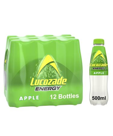 Lucozade Lucozade Energy Apple Pack of 12 x 500ml bottles