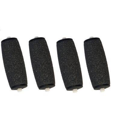 Pedi Solutions Rollers Refill Heads Extra Coarse Compatible with Pedi Perfect Foot Files Electronic Pedicure and Scholl Velvet Smooth Express Pedi (4 Pack)