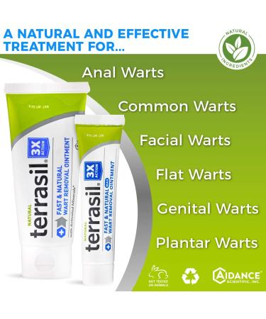 Wart Remover by Terrasil - Safe & Pain-Free Treatment for Plantar, Genital, and Facial Warts - Salicylic Acid-Free Formula - 14gm - Buy Online on GoSupps.com