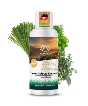 Nordholz sauna infusion choose from 48 varieties 100ml - sauna infusion agent #17 citrus harmony Special & natural sauna fragrance for intensive & relaxing moments - perfect sauna accessories