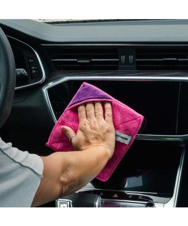 Kochblume Microfiber Cleaning Cloth Set - 1 5 or 10 Pack - 18x18 cm - Dark Blue & Blue - Premium Quality for Effective Cleaning - Buy Online on GoSupps.com