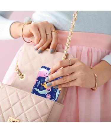 Travel Lipstick Organizer Case | Portable Makeup Bag with Mirror | Cute Mermaid Ocean Design Shop Internationally - Buy Online on GoSupps.com
