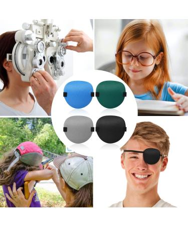 4pcs Medical Eye Patches for Adults - Soft 3D Adjustable Lazy Eye Patches for Strabismus & Surgery Recovery (Mixed Color - Buy Online on GoSupps.com