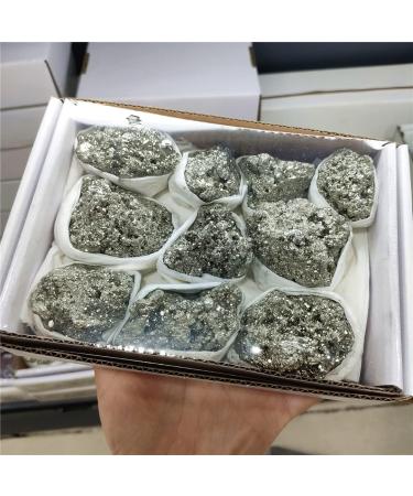 900-1000g 1Box Natural Pyrite Stones and Minerals Crystal geode Crystal Cluster Can be Used for Home Office Decoration JIZTGEDM - Buy Online on GoSupps.com
