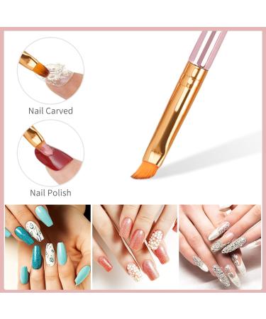 Unaone 6 Pack Nail Art Brushes Set - Rose Gold Nail Art Liner Painting Brushes for Salon & DIY Manicure - Buy Online on GoSupps.com