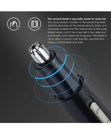 2 in 1 Cordless Nose & Ear Hair Trimmer for Men - Painless USB Rechargeable & Waterproof - Buy Online on GoSupps.com
