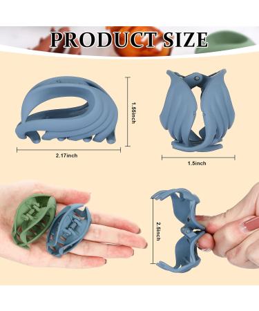 12 Pack Medium Claw Hair Clips for Thin Hair - 2.6 Inch Colorful Jaw Clips for Women, Girls, Kids - Non Slip Hair Clamps in 12 Vibrant Colors - Buy Online on GoSupps.com