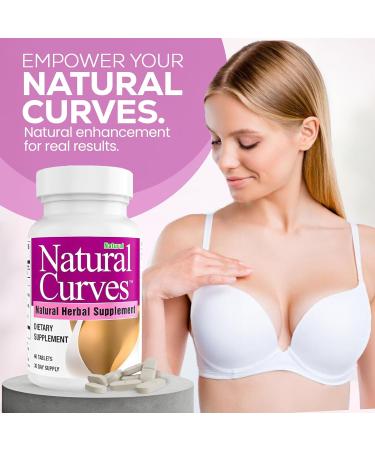 Natural Curves Breast Enhancement Supplement Herbal Bust Enhancer with Saw Palmetto Fenugreek Wild Yam Black Cohosh Vegan Non GMO 60 Capsules Fuller Firmer Bust Support for Women - Buy Online on GoSupps.com