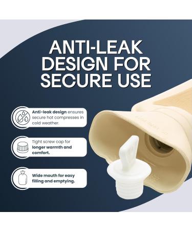 Tanness 2L Hot Water Bottle - Long Heat Bottle for Neck Waist & Shoulders | Anti-Outlet Design | Perfect Gift for Women (Purple Violet) - International Shipping Available - Buy Online on GoSupps.com