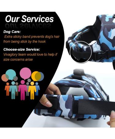 Vivaglory Ripstop Dog Rescue Vest for Small & Medium Dogs - Enhanced Buoyancy & Visibility - Camouflage Size S (43-53cm Chest) - Ideal for Water Activities - Buy Online on GoSupps.com