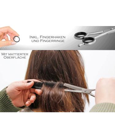 Premium Effilier Scissors for Hairdressing | 7-Inch Thinning Scissors with Case | Professional Modeling Hair Scissors - Buy Online on GoSupps.com