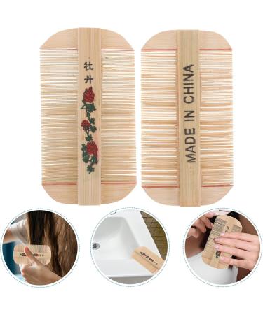 FOMIYES 2pi ces Peigne De Toilettage Bambou Double Face Dents Fines Pour Animaux De Compagnie Et limination Des Pellicules - Buy Online on GoSupps.com