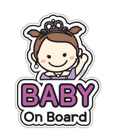 Baby on Board Sign for car (04. Princess)