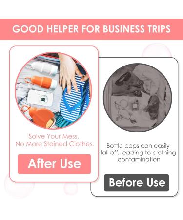 Travel Silicone Bottle Covers - 8 Pack Reusable Protective Spout Accessories for Shampoo & Shower Gel - Safe & Durable Travel Containers - Buy Online on GoSupps.com