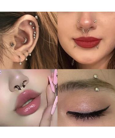 3D Metal Punk Nail Charms - Tungsten Carbide Cross Spike Nose & Lip Rings | Y2K Gothic Nail Decorations & Face Makeup - Buy Online on GoSupps.com