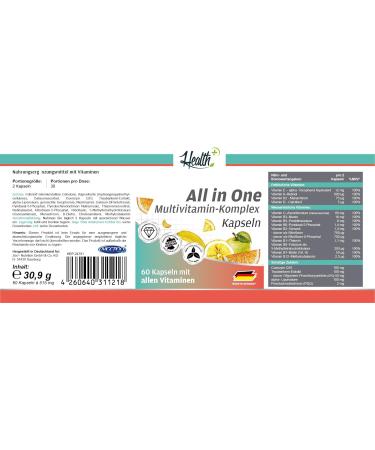 Buy Zec+ Nutrition Health+ All-in-One Multivitamin Complex - 60 Capsules | Best International Shipping - Buy Online on GoSupps.com